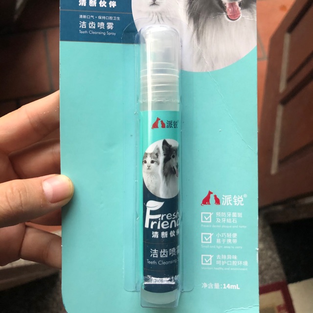 Xịt chống hôi miệng cho chó mèo
