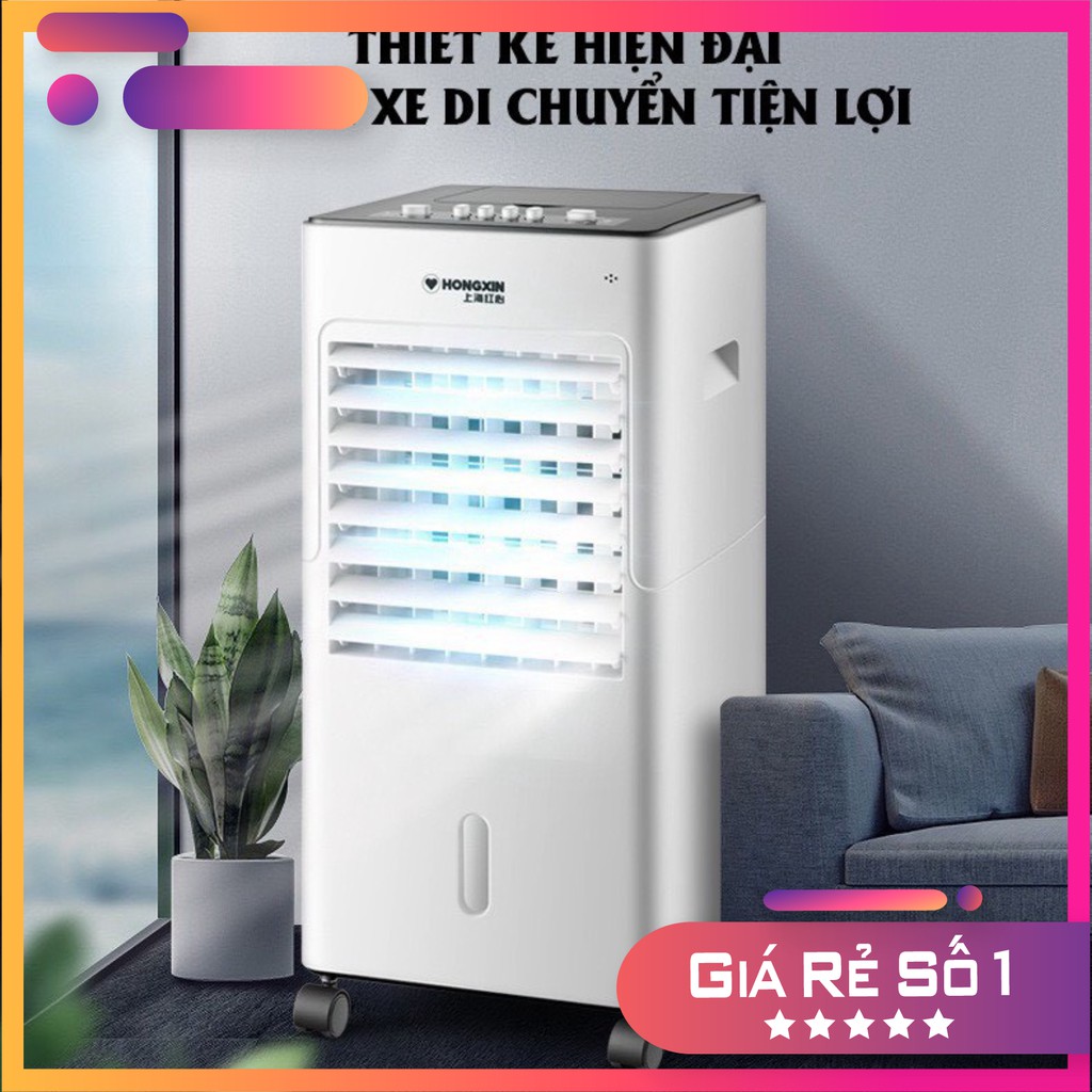 ( HOT )  QUẠT ĐIỀU HÒA HƠI NƯỚC RH528 5L -Thanh Lọc Không Khí -Tiết Kiệm Điện Năng Tặng Thêm 4 Viên Đá Khô