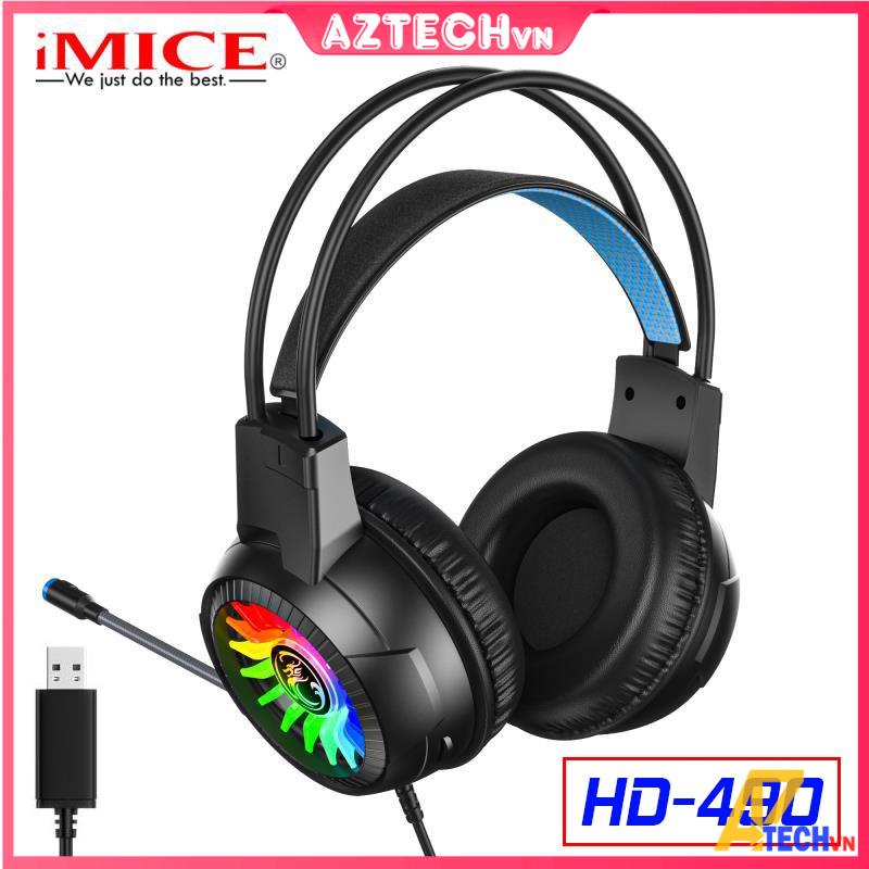 Tai Nghe Gaming Chụp Tai Có Mic IMICE HD-490 (Jack cắm USB 7.1) Cho Máy Tính Laptop - Bảo Hành 6 Tháng