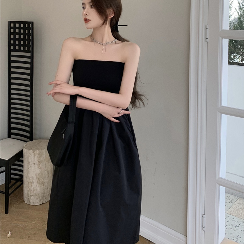 IELGY Đầm Lửng Hở Vai Thời Trang Mùa Hè Ngọt Ngào Dành Cho Nữ