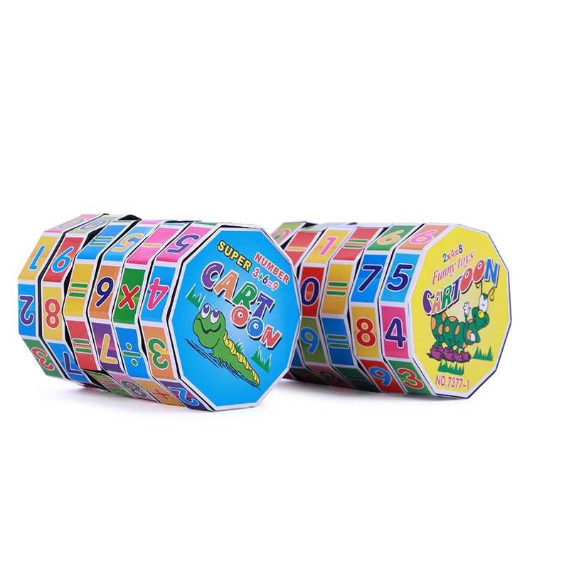 Đồ chơi khối rubik hình trụ chủ đề chữ số đồ dùng học tập dành cho trẻ em