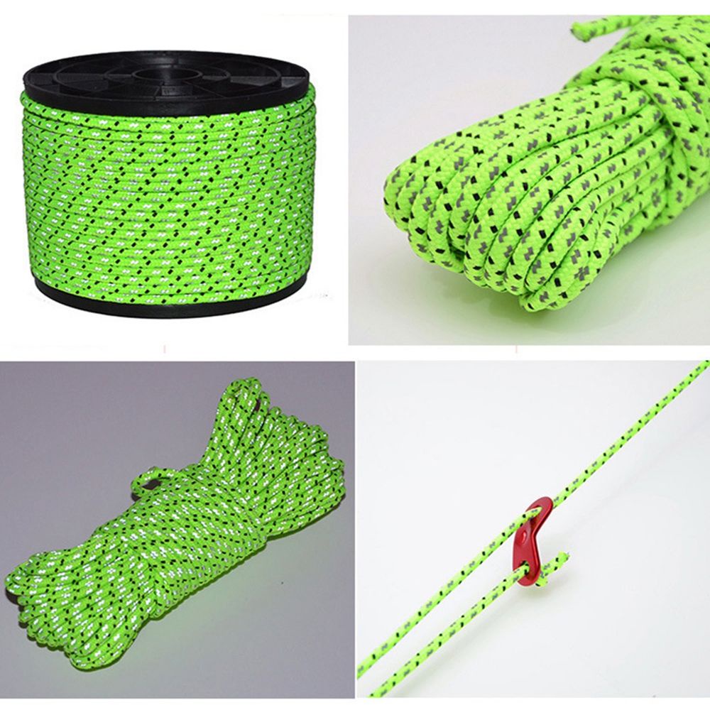 Cuộn Dây Nylon Phản Quang 2.5/4mm Chất Lượng Cao Dùng Cho Dựng Lều/Cắm Trại