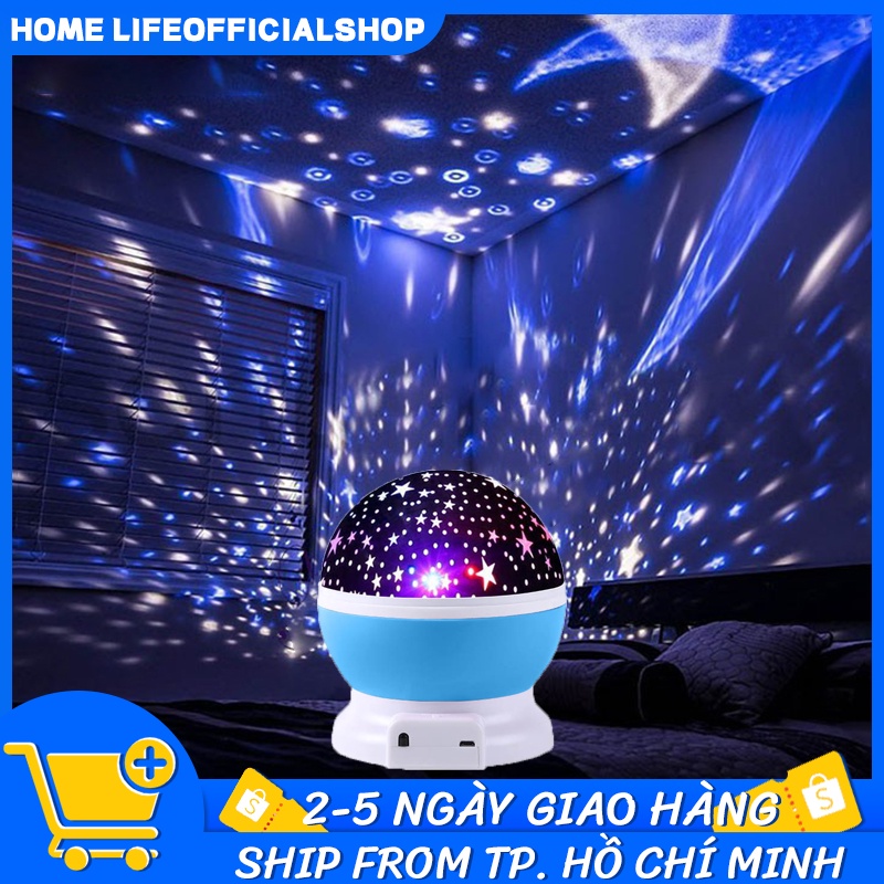 Đèn ngủ chiếu sao vũ trụ độc đáo xoay 360 độ nhập khẩu