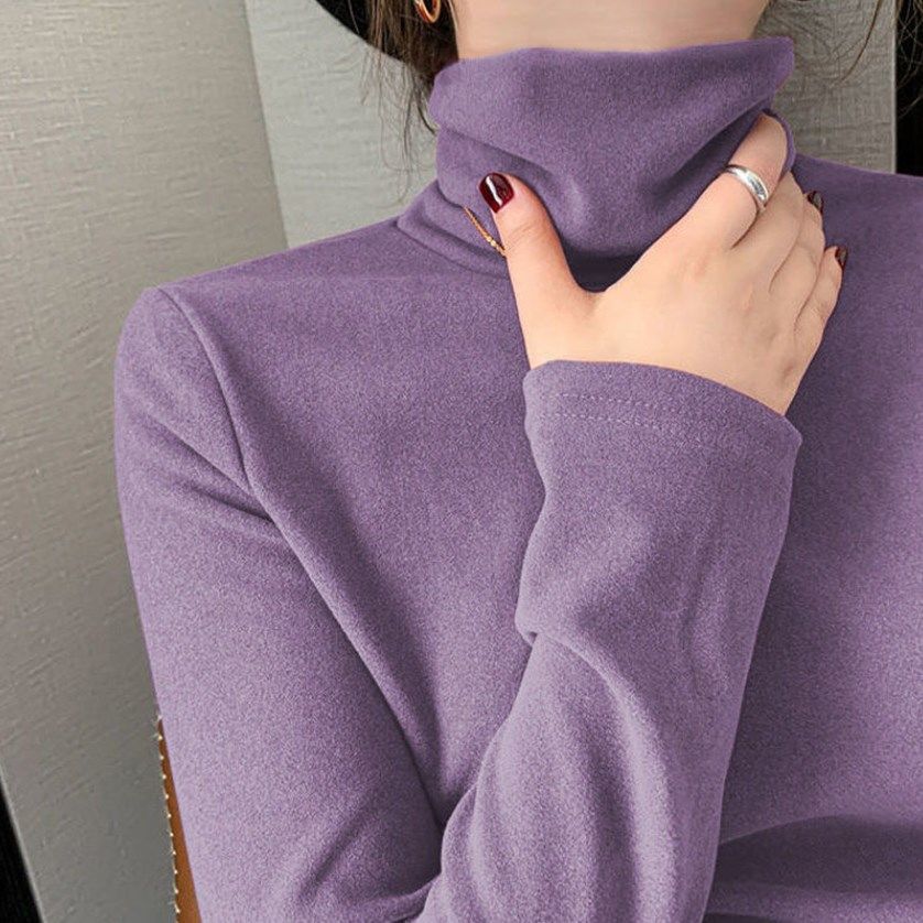 Áo Giữ Nhiệt Màu Trơn Thời Trang Nữ