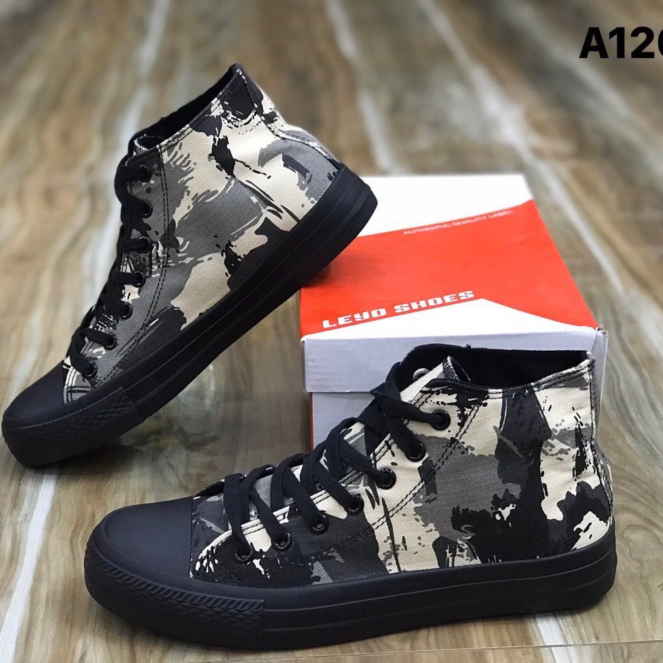 Giày nam leyo 🎁Freeship🎁 Giày Thể Thao Nam Cao Cổ Camo Rằn Ri Hàng Hot | BigBuy360 - bigbuy360.vn