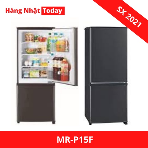 (MỚI 2021) Tủ lạnh 2 cánh Mitsubishi MR-P15F, 146L, không đóng tuyết, nội địa Nhật