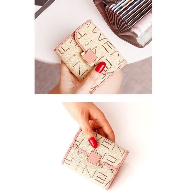 Ví Nữ Mini Cute Cầm Tay Chất Da Cao Cấp Nhiều Ngăn Cấp Đựng Thẻ Đựng Tiền VN03
