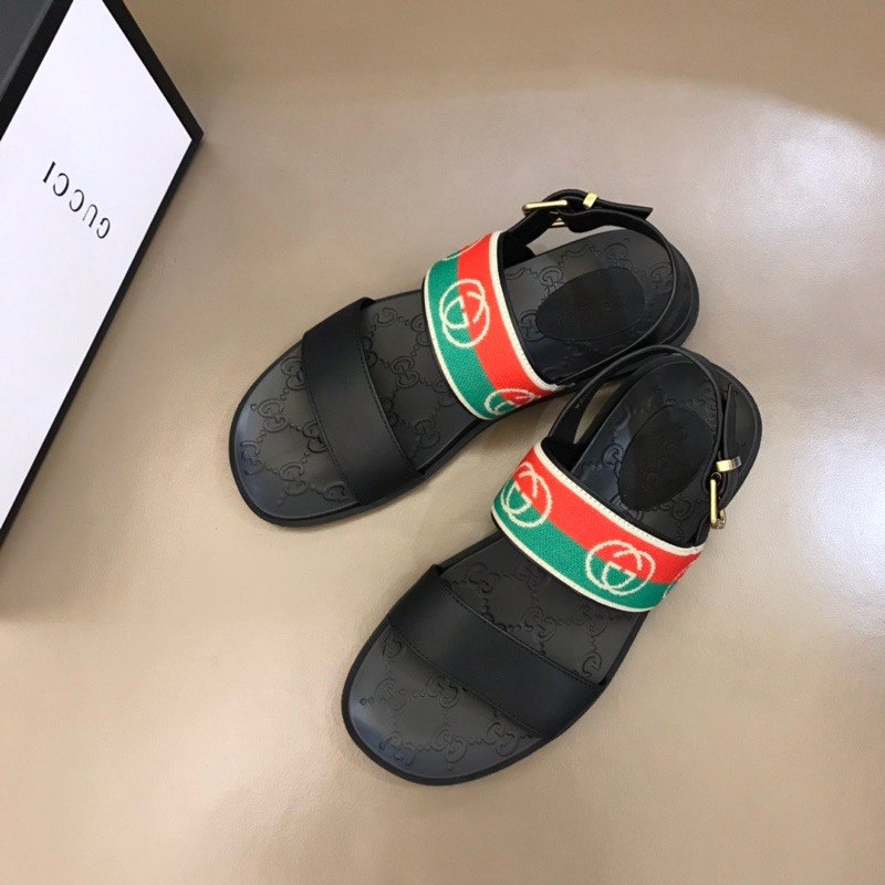 Sandal / dép xỏ ngón/ dép quai ngang và quai chéo cho nam Gucci GC GG cao cấp