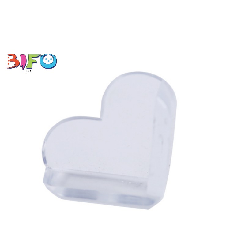 Miếng nhựa bịt góc bàn, bọc cạnh bàn hình trái tim chống va đập, bảo vệ an toàn cho bé