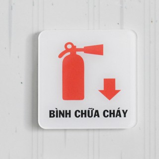 Bảng báo bình chữa cháy bằng mica