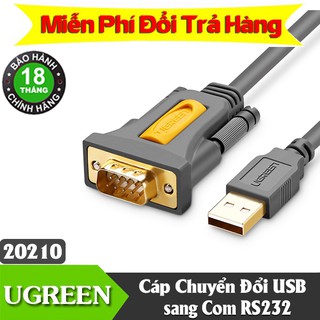 Cáp Chuyển Đổi USB sang Com (RS232-DB9) dài 1m - Hàng Chính Hãng Ugreen 20210