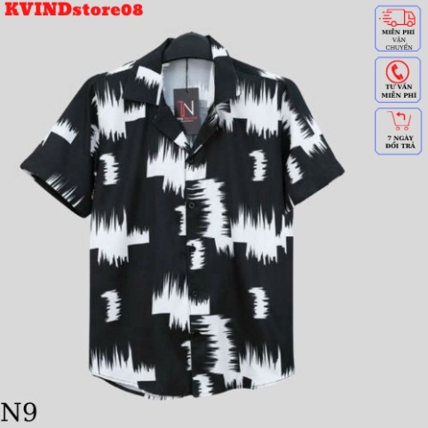 Áo sơ mi tay ngắn nam nữ form rộng sơ mi cổ vest unisex tay lỡ, chất vải lụa mịn chống nhăn_KVIND_store08