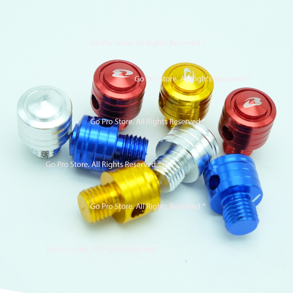 01 Ốc Chân Kính Chiếu Hậu Hình PISTON VT12 Nhôm CNC Chân 10 Ly
