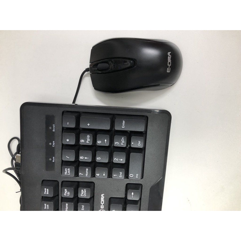 Bộ Phím Chuột E Dra Bàn Phím EK 501 + Chuột EM 601 Hàng Chính Hãng Bảo Hành 2 Năm - Hoàng Long Computer