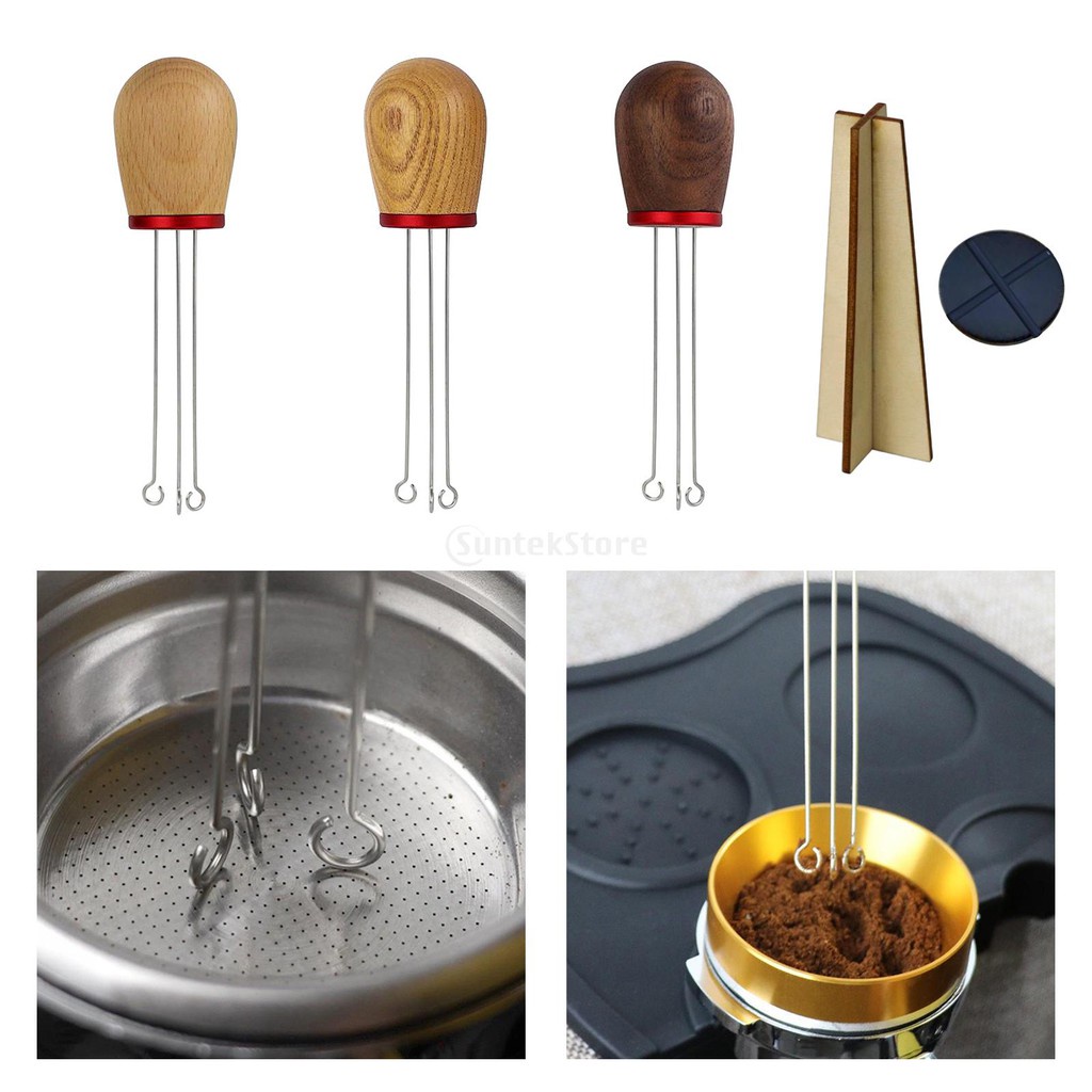 [Dolity2] Máy Khuấy Cà Phê Bằng Thép Không Gỉ Cán Gỗ