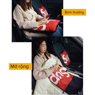 Gối chăn đa năng gấp gọn 2in1 gối tựa lưng và chăn sử dụng cho xe ô tô và dân văn phòng