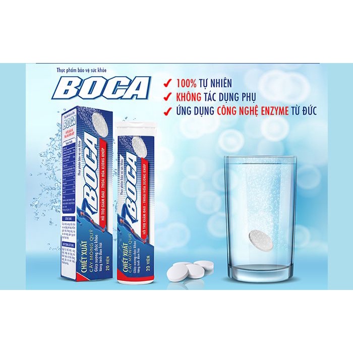 ✅ Viên Sủi Xương Khớp Boca ✅ Hỗ trợ đau nhức xương khớp cổ vai gáy đầu gối thoái hóa thoát vị tê bì chân tay