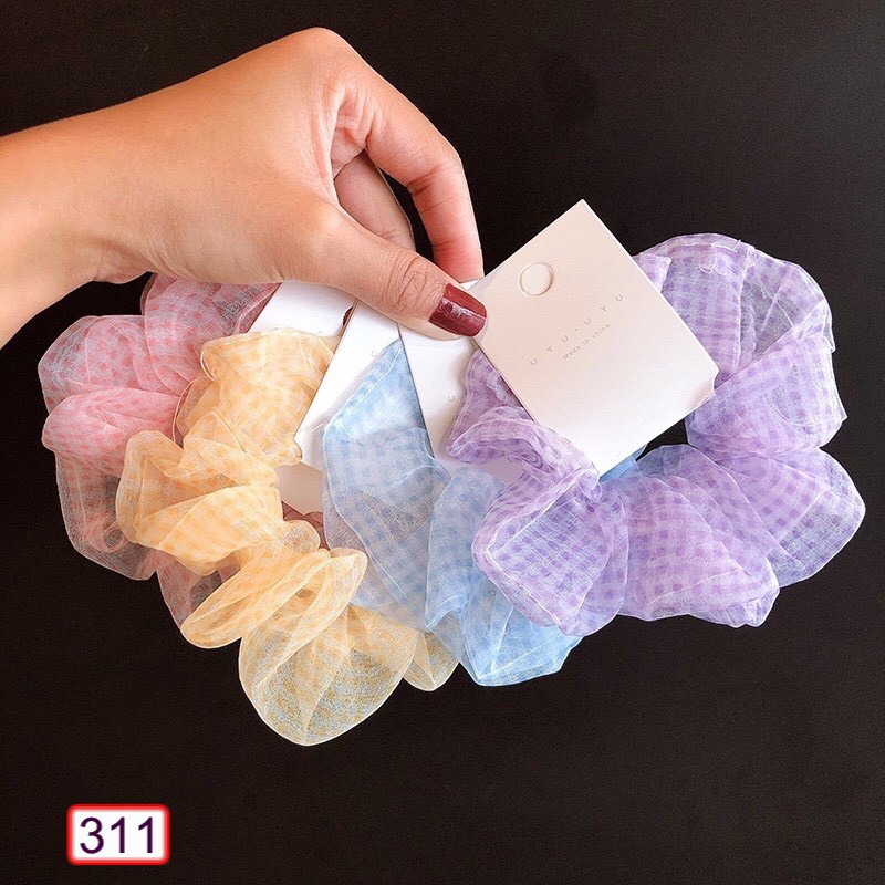 BUỘC TÓC CARO VẢI MỀM UYU HÀN QUỐC 311 SIÊU DỄ THƯƠNG
