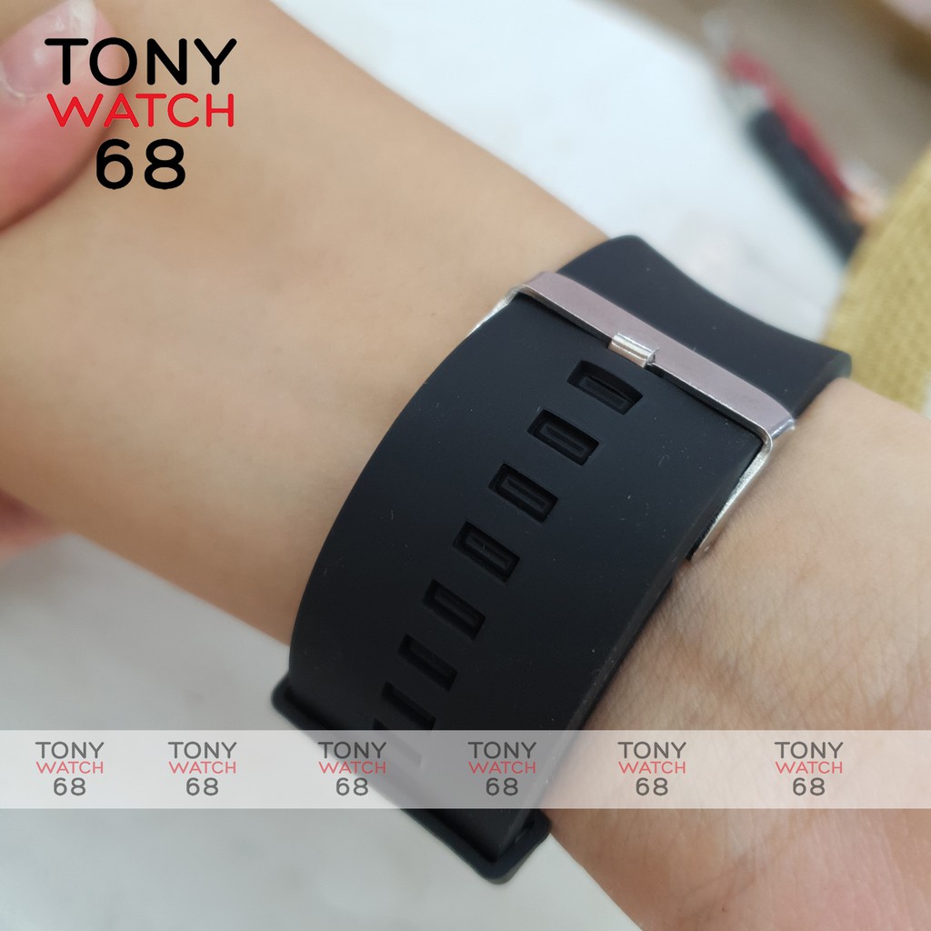 Đồng hồ điện tử nam Winsley mặt vuông dây cao su mềm siêu bền chính hãng Tony Watch 68