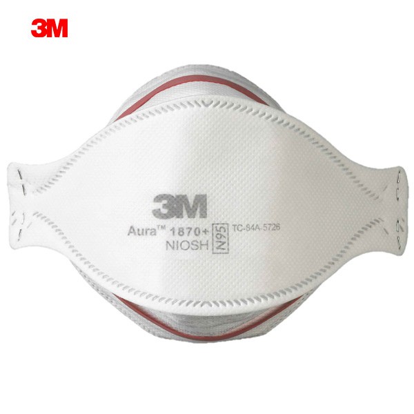 Khẩu trang 3M 1870 chính hãng đạt chuẩn N95 FDA  dây đeo qua gáy kháng khuẩn bụi mịn dùng trong y tế - THINKSAFE