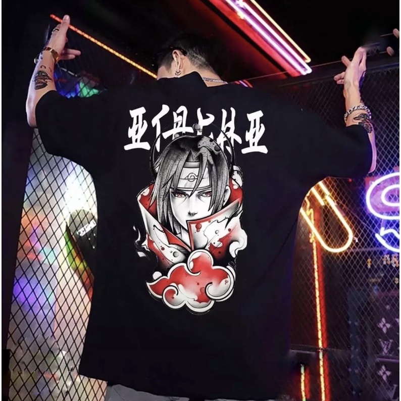 [CÓ ẢNH THẬT] Áo Thun Nam Nữ Unisex Form Rộng Tay Lỡ Thời Trang Nhật Bản SASUKE NARUTO Fashion Độc Đẹp