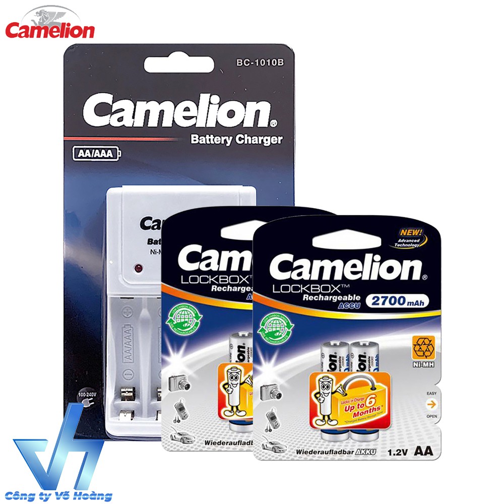 Bộ sạc Camelion 1010B + 4 pin AA 2700mAh