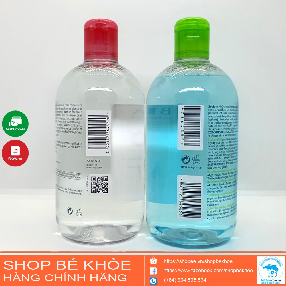 Nước tẩy trang Bio.der.ma pháp 500ml