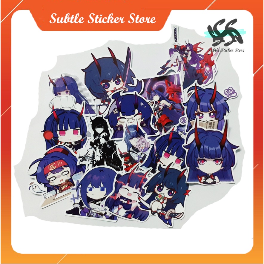 - Set 10/15 Sticker HoT / Herrscher of Thunder-Raiden Mei game Honkai Impact hình dán trang trí siêu đẹp