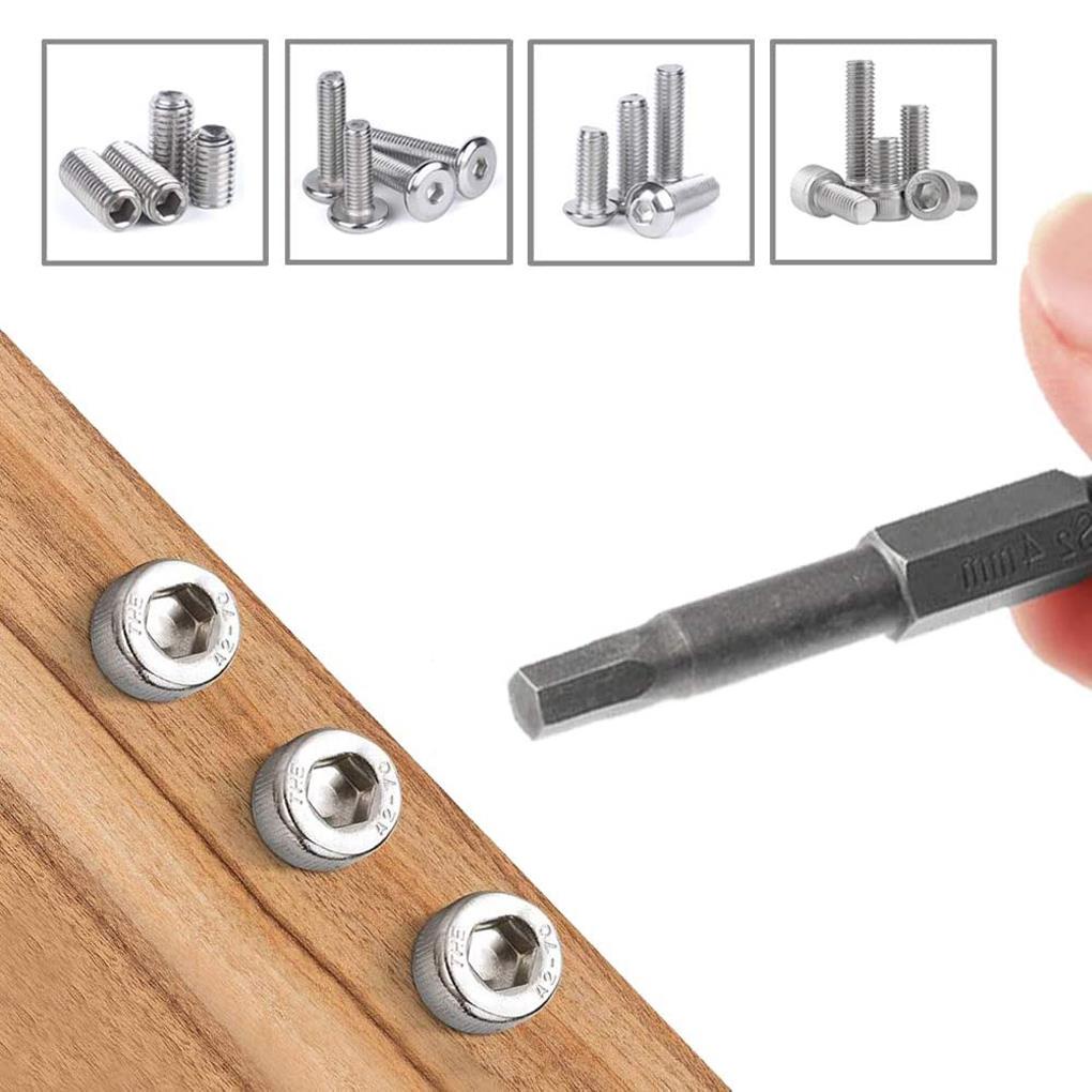 Bộ 3 Đầu Tua Vít Lục Giác Nối Dài Đầu Vuông/Vuông Dùng Sửa Chữa Ô Tô