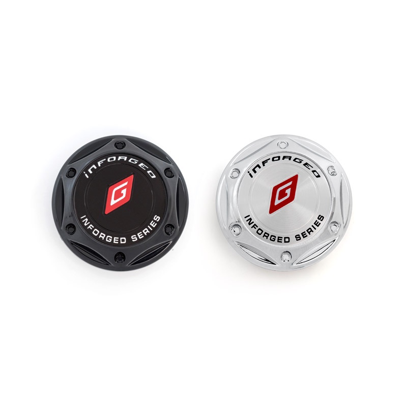 Set 4 Nắp Đậy Trục Bánh Xe Hơi 68mm In logo chrome Màu Đen