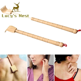 FLEXIBLE (Hàng Mới Về) Cây Gãi Lưng Bằng Gỗ Tre Tự Nhiên Có Thể Kéo Dài Tiện Dụng