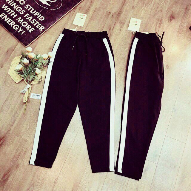 Quần thun viền sọc ôm body nữ cực xinh , tôn dáng siêu hot KOKO MI