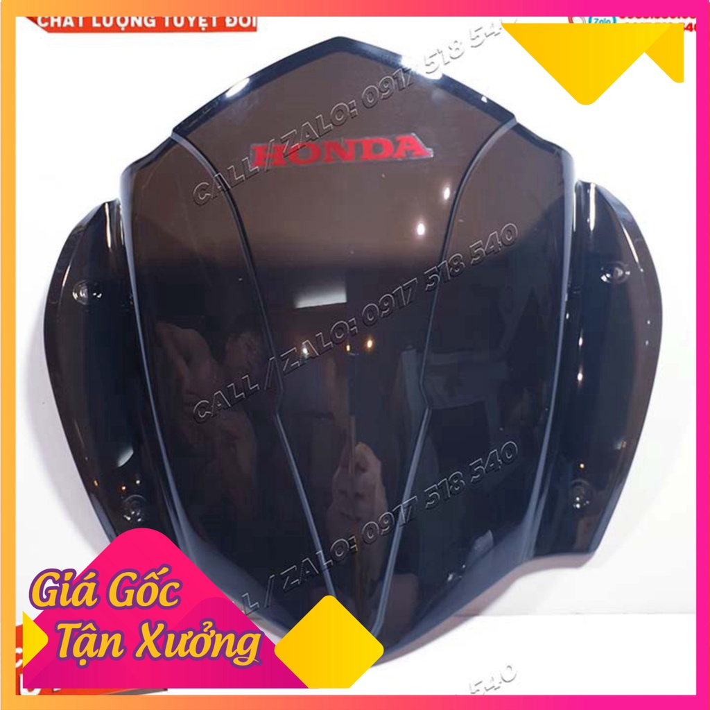 Chắn Gió Sh 2020 - SH 2021 - Sh 2022 Nhựa Trong Suốt + Tem HONDA Chữ Đỏ Chính Hãng (Ảnh Sp thật)