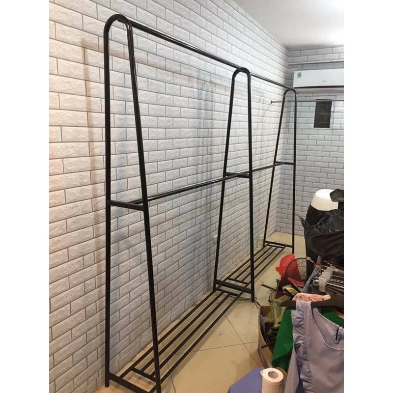 (LOẠI DÀY / Ảnh thật ] KỆ TREO 2 TẦNG CHỮ A - GIÁ TREO QUẦN ÁO CHỮ A - SÀO TREO SHOP QUẦN ÁO