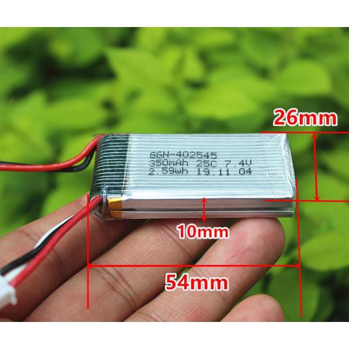 Pin máy bay đk từ xa 2s 7.4vol 350mah 25c