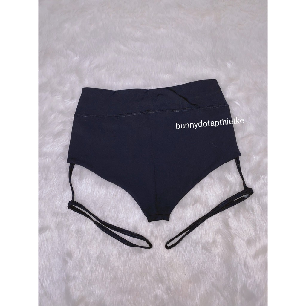 Quần đùi ngắn booty short dây đùi tập twerk, sexydance, pole dance | BigBuy360 - bigbuy360.vn