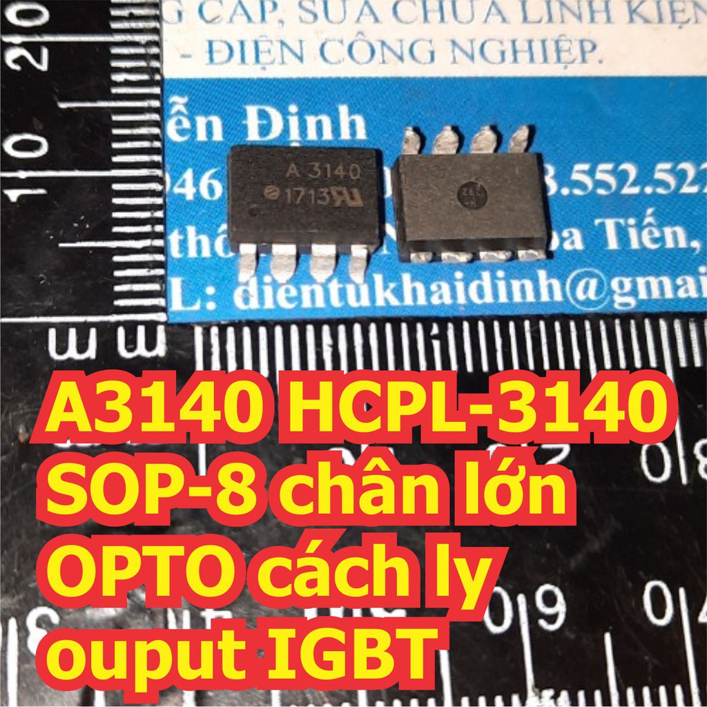 2 con A3140 HCPL3140 HCPL-3140 SOP-8 chân lớn OPTO cách ly ouput IGBT kde7240