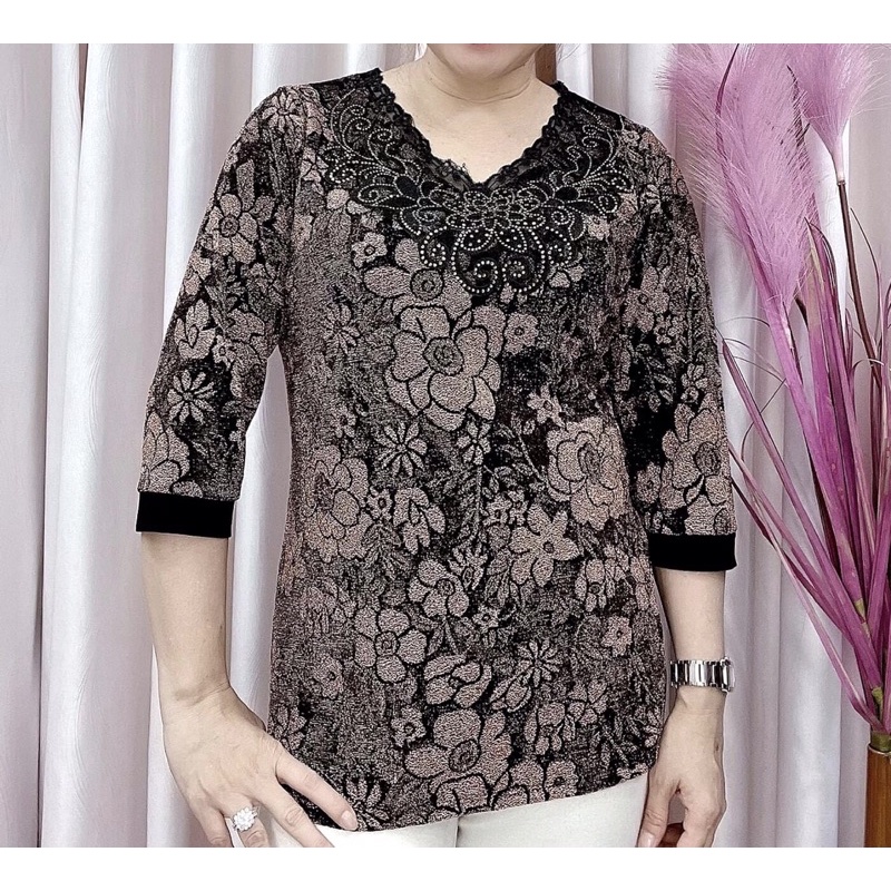 Áo Thun Nhũ Hàng Quảng Châu Cao Cấp Free Size 53-70Kg
