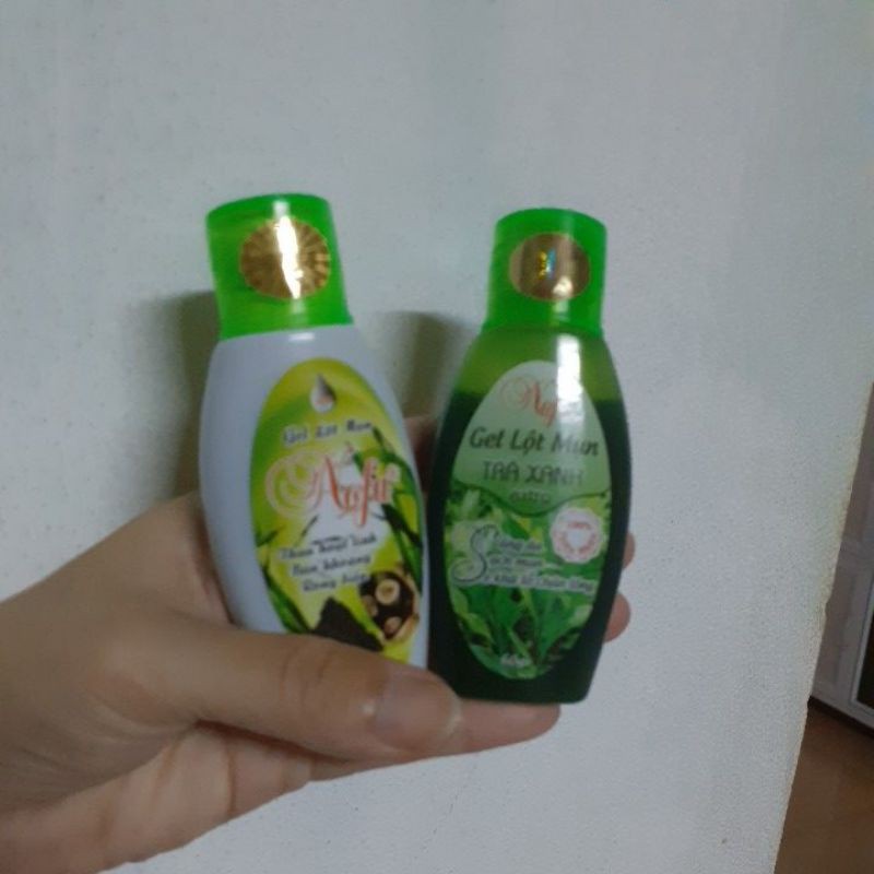 gel lột mụn trà xanh nofa extra + gel lột mụn than hoạt tính nofa extra