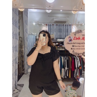 ÁO BÈO MẶC 2 KIỂU BIGSIZE LINH MÓM BIGSIZE