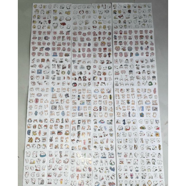 Sét 12 tờ hình dán sticker trang trí rất đẹp kích thước 6x8cm khoảng 200 hình nhỏ