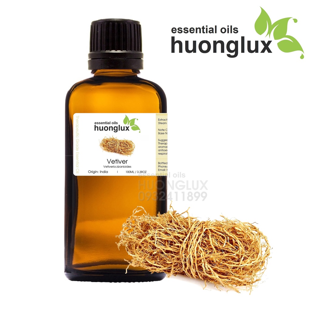 [50/100ML] Tinh dầu cỏ hương lau Vetiver Essential Oil