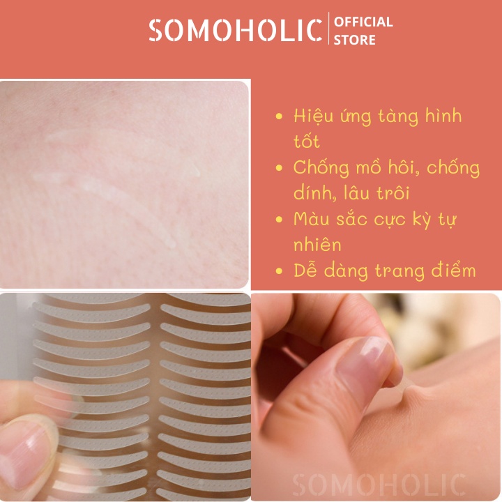 Kích mí 480 miếng dán mí lưới tạo hai mí sẵn keo trong suốt tàng hình Somoholic KM2