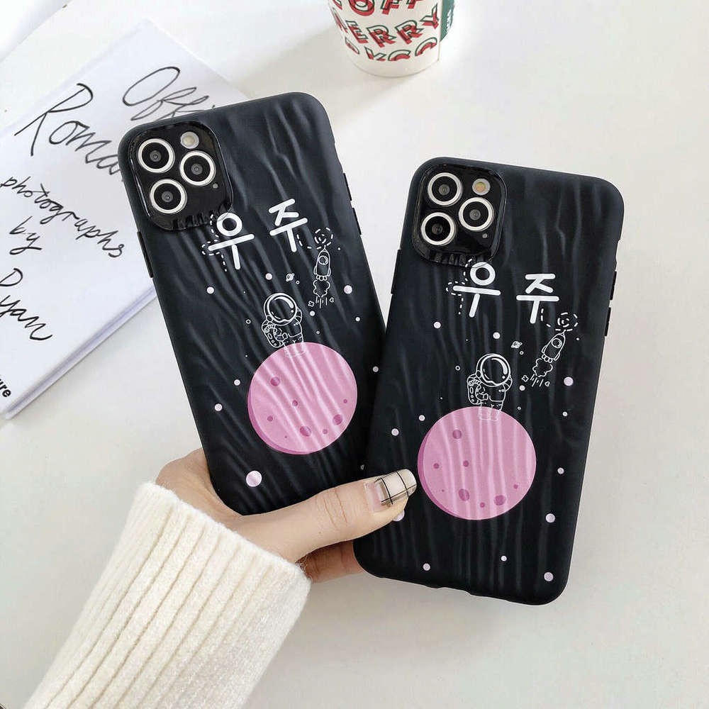 🔥 Black Explore Space Case OPPO A91 A31 A9 A5 2020 K5 Reno R17 A83 F5 A39 A57 F11 F9 A7 A5s A3s Realme X2 XT Soft 31 Cover