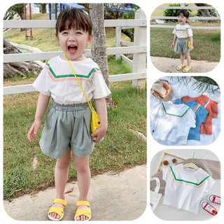 [SALE] ATG2⚡Size 9-30Kg⚡Áo thun croptop bé gái, kiểu dáng cổ tròn⚡HÀNG QUẢNG CHÂU CAO CẤP - THỜI TRANG TRẺ EM⚡