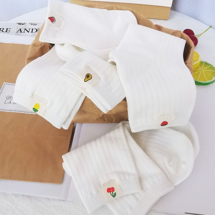 Tất Vớ Nữ Cổ Cao Phong Cách Valentine Cotton Ngọt Ngào Siêu Đẹp C4