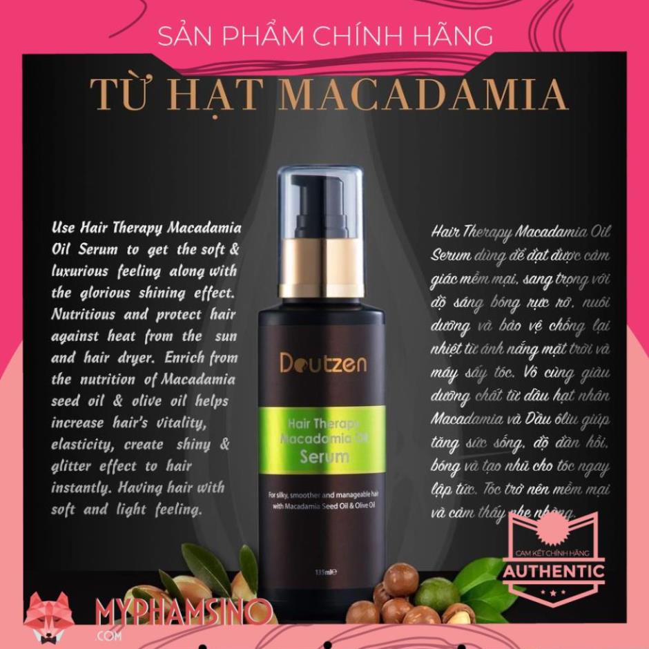 [CHÍNH HÃNG] Dầu Dưỡng Tóc Doutzen Hair Therapy Macadamia Oil Serum