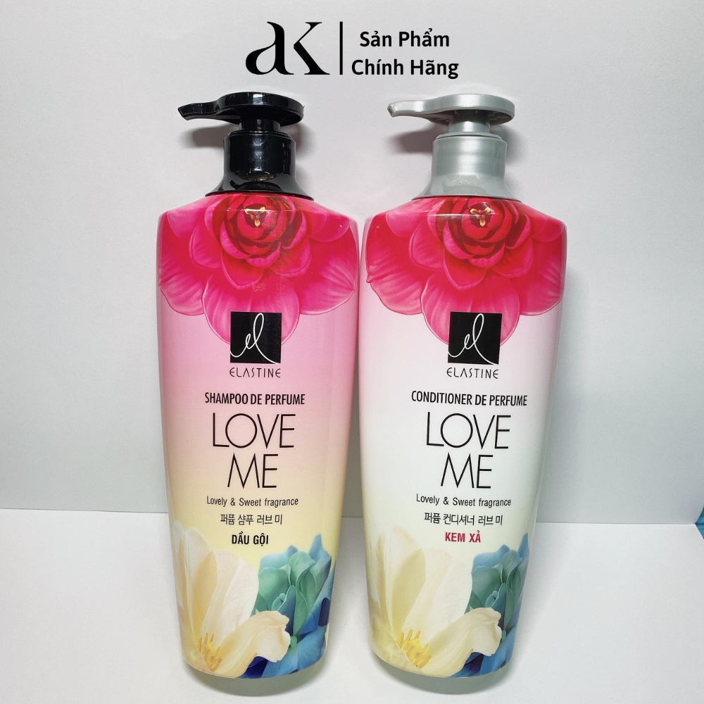 Bộ Dầu Gội Elastine Love Me 600g + Dầu Xả Elastine Love Me 600g