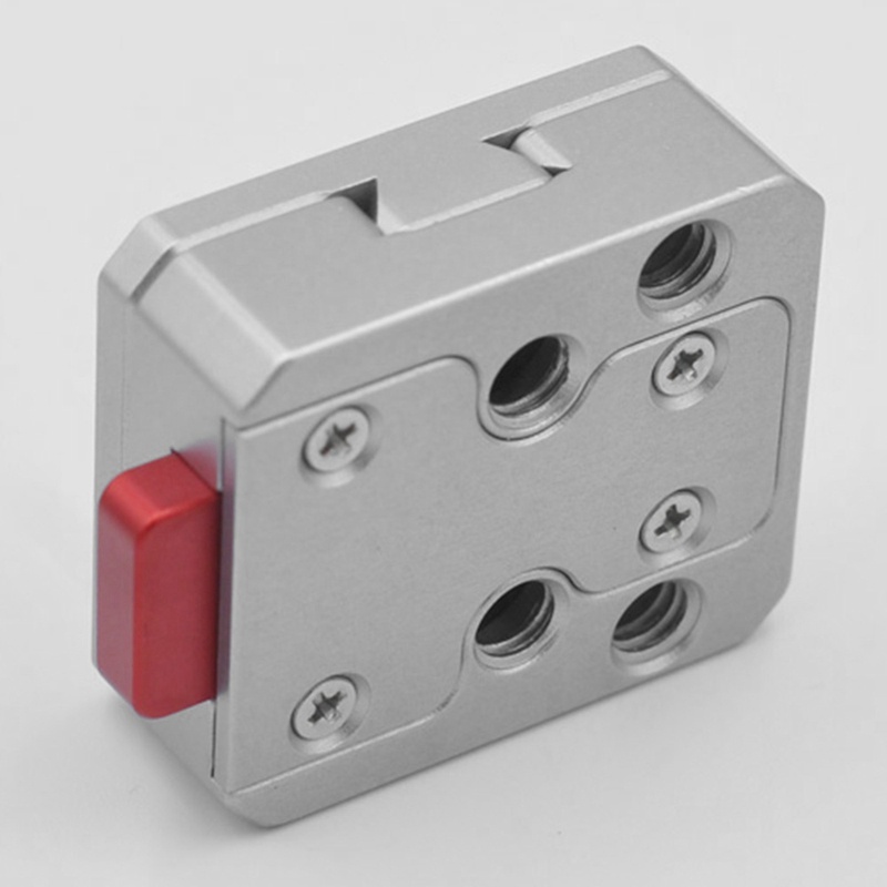 Tấm Chuyển Đổi Tháo Lắp Nhanh Đa Năng Với Lỗ Vít 1 / 4in Phù Hợp Với Tất Cả PTZ Và Camera Màu Đen