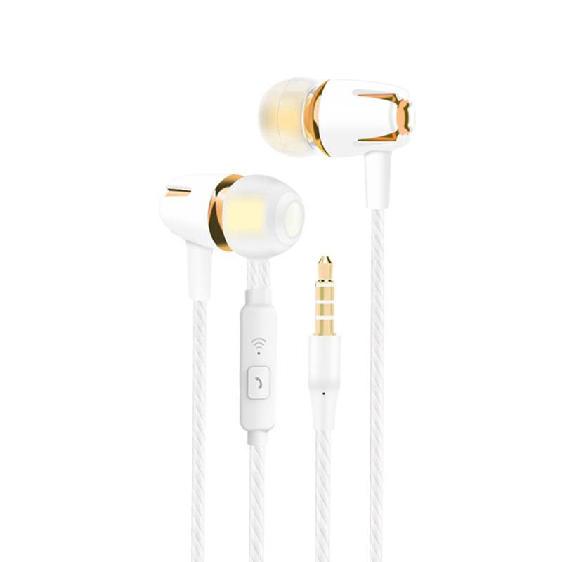 Tai nghe nhét tai thể thao siêu bass âm thanh nổi hifi giắc cắm 3.5mm có mi cờ rô